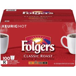 Alternative view of Folgers Classic roast Coffee K Cups 100 ct