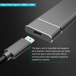 Alternative view of External Hard Drive Compatible for Mac, PC, Desktop, Laptop, Portable 2TB External Hard Drive, Ultra Slim Hard Drive, YSYDYPBB-05 (2TB, C-Black)