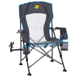 Bass Pro Shops Lunker Lounger Fishing Chair – Gray/Blue